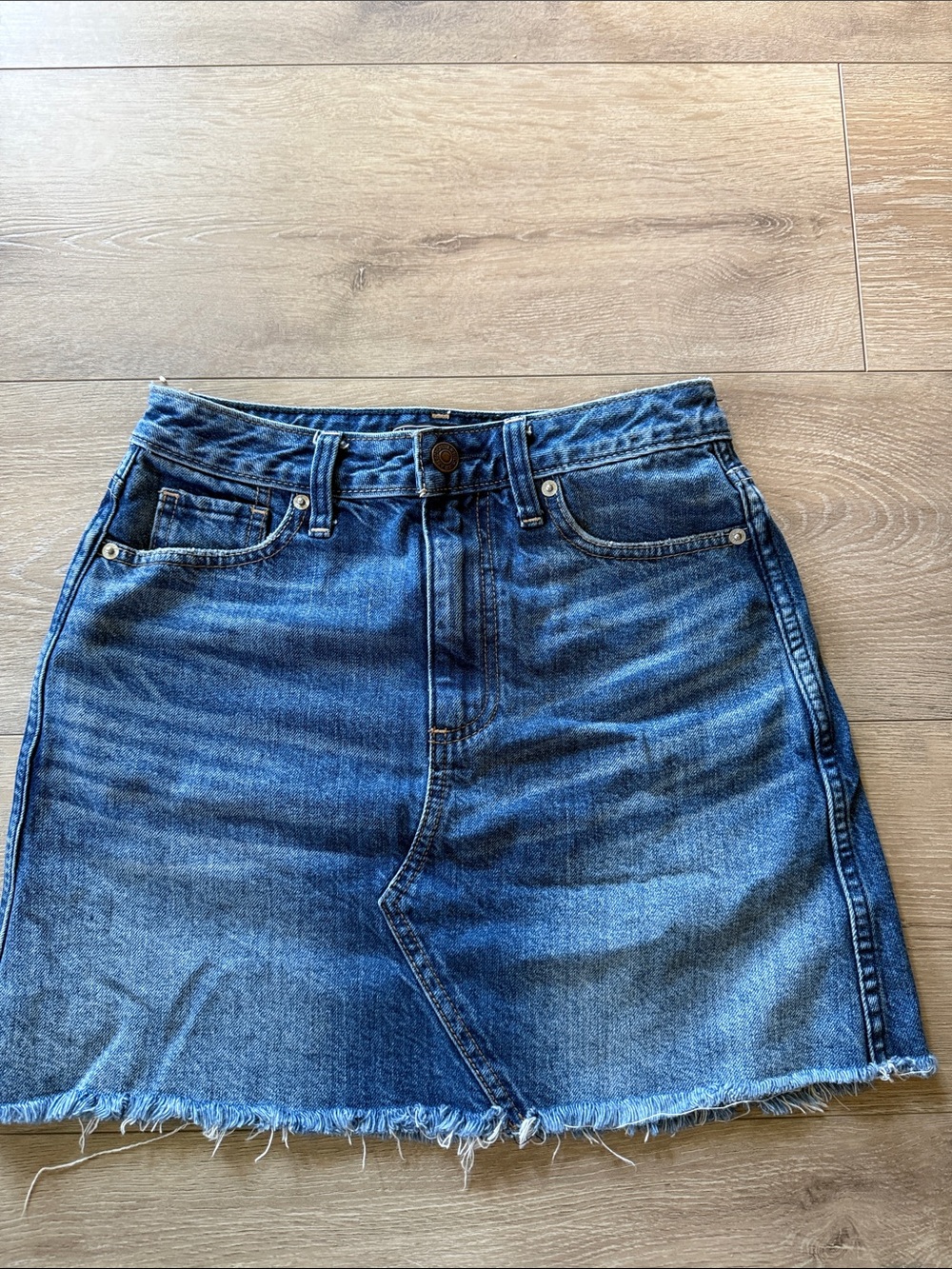 Abercrombie & Fitch Blue Denim Mini Skirt